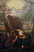 Domenico Tintoretto The Baptism of Christ oil painting artist